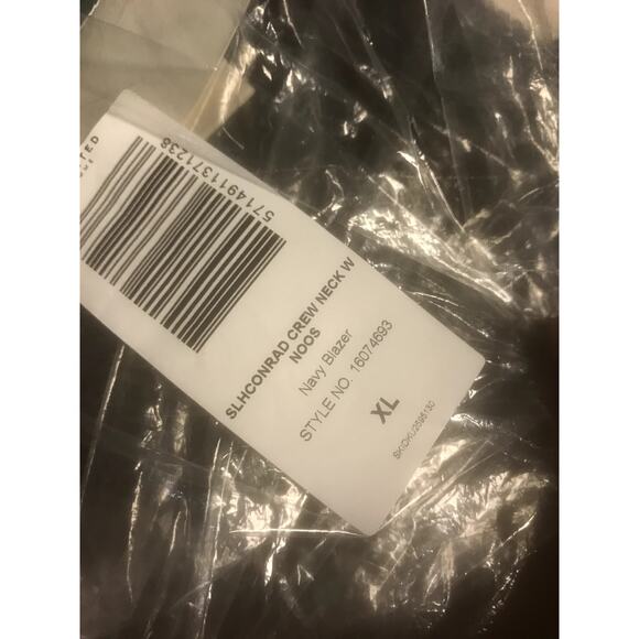 Selected Homme NWT Crew Neck w Noos Sweater Navy Blazer XL - Picture 6 of 6